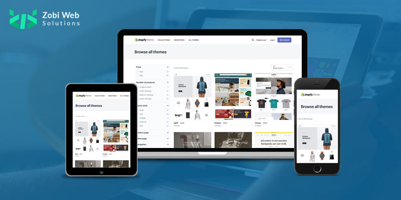 Installation of the theme of a Shopify Store
